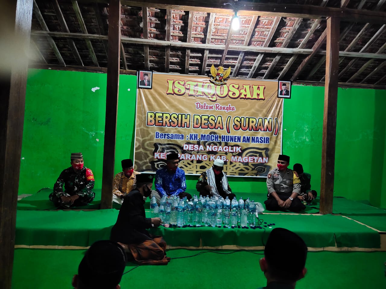 ACARA ISTIQOSAH DIADAKAN DIPENDOPO DESA NGAGLIK DALAM RANGKA BERSIH DESA
