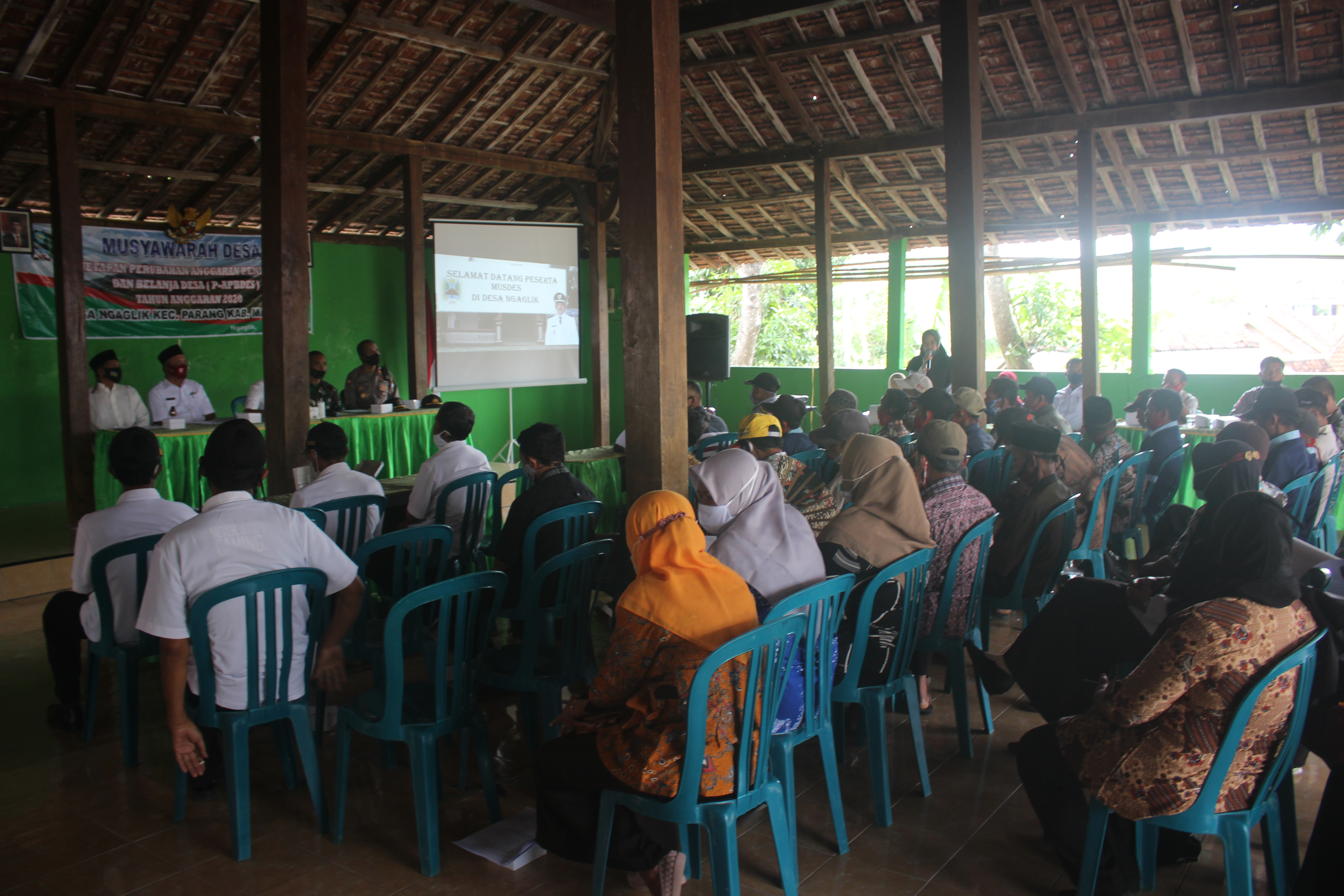 DESA NGAGLIK GELAR MUSYAWARAH DESA P- APBDES 2020